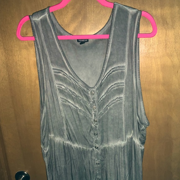 Torrid garment dyed sleeveless top, 4X - Picture 1 of 7